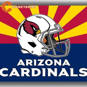 Arizona Cardinals Football Team Helmet Flag Gift For Fan