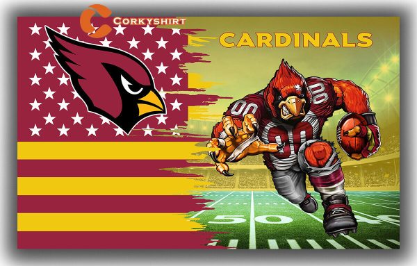 Arizona Cardinals Football Team Mascot Flag