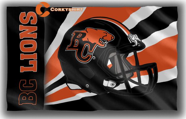 BC Lions Football Team Memorable New Helmet Flag