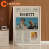 Bad Bunny Dakiti Fan Art Poster Un Verano Sin Ti Newspaper Print Wall Art Poster