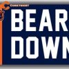 Bear Down Football Team Flag