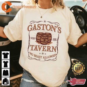 Beauty And The Beast Gastons Tavern No Beast Allowed T-Shirt