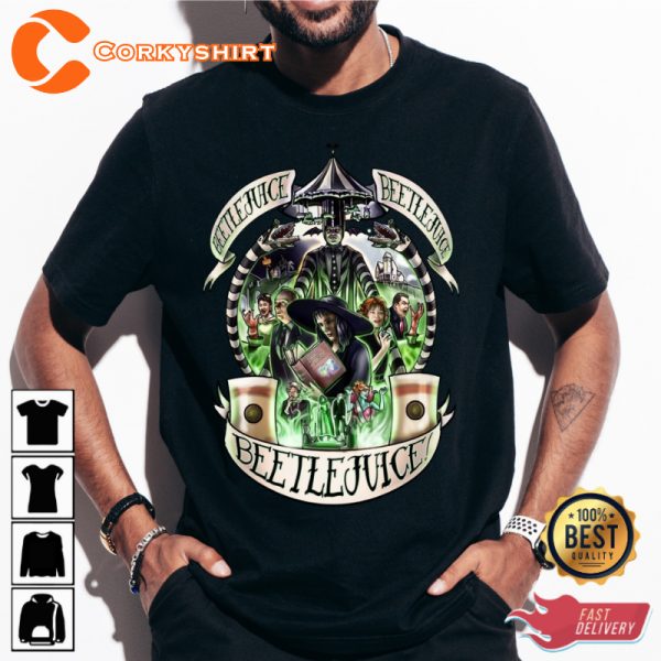 Beetlejuice Its Showtime Fantasy Comedy Parody Unisex T-Shirt