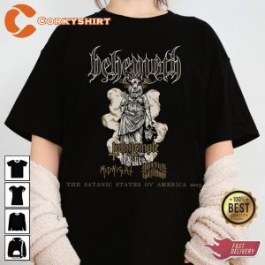 Behemoth Tour The Satanic States OV America 2023 T-shirt