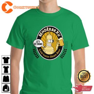 BenderBrau Bender The Route of All Evil Trendy T-Shirt