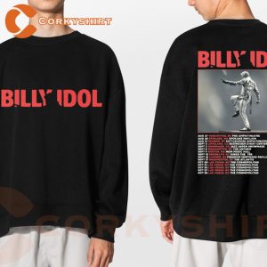 Billy Idol Fall Tour 2023 With Alex Cameron Sweatshirt