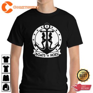 Boats N Hoes John C Reilly Will Ferrell Music T-Shirt