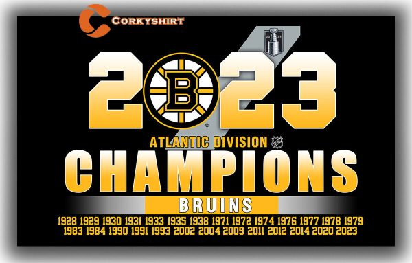 Boston Bruins Hockey Team Division Champions Memorable Flag Best Banner