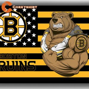 Boston Bruins Hockey Team Mascot Memorable Flag
