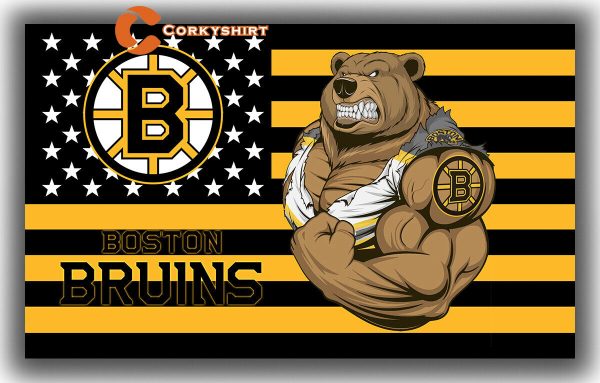 Boston Bruins Hockey Team Mascot Memorable Flag