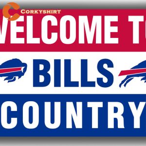 Buffalo Bills Football Welcome to BILLS Country Flag