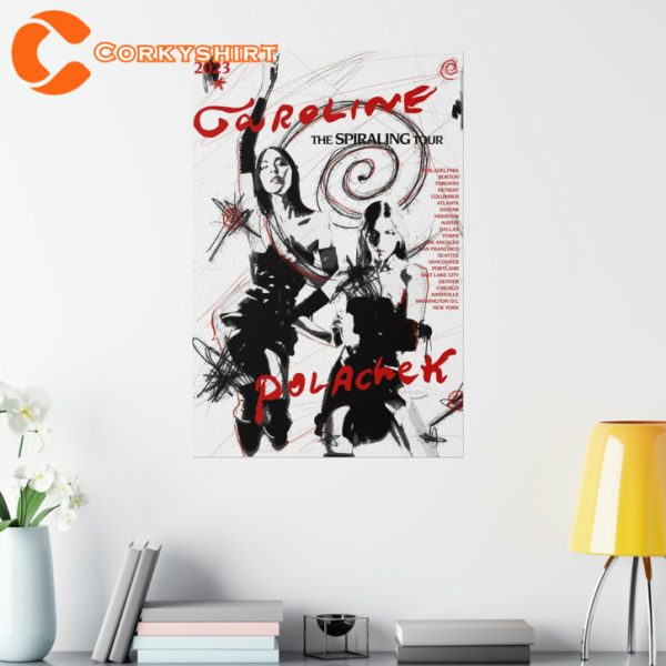 Caroline Polachek Y2k Vintage Inspired The Spiraling Tour Wall Art Poster