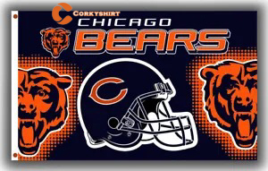 Chicago Bears Football Flag