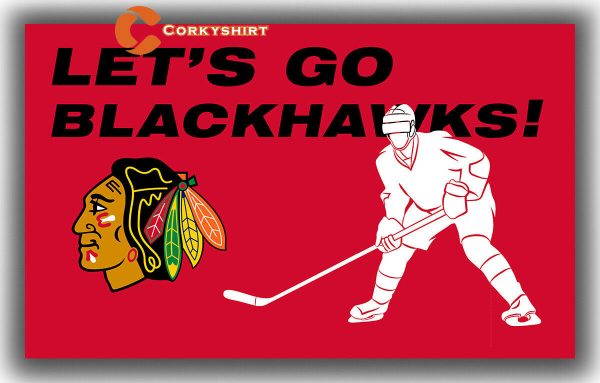 Chicago Blackhawks Hockey Flag