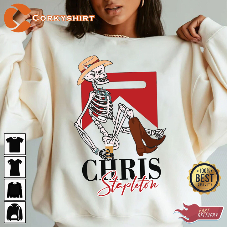 Chris Stapleton Skeleton Millionaire From A Room Country Music Fanwear Unisex Sweatshirt