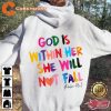 Christian God Is Within Her She Will Not Fall Bible Verse Sweatshirt