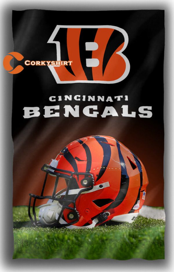 Cincinnati Bengals Football Flag