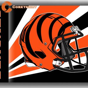 Cincinnati Bengals Football Team Helmet Flag