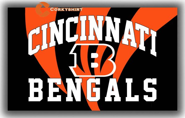 Cincinnati Bengals Football Team Memorable Flag