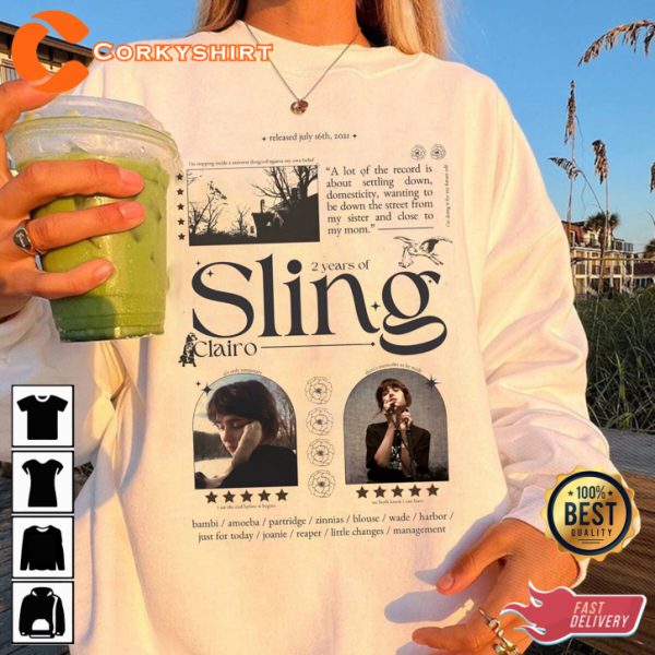 Clairo Sling Album 70s Singer Old Soul Music Trendy T-Shirt