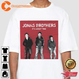 Classic Its About Time Jonas Brothers Album Cover T-shirt