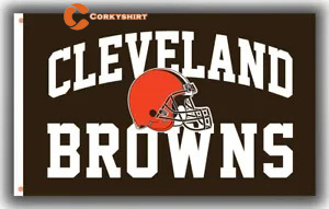 Cleveland Browns Football Team Memorable Flag
