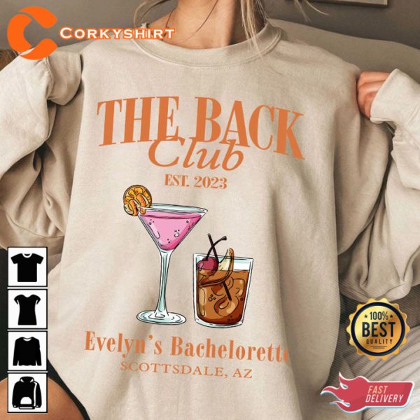 Cocktail Bachelorette Party The Black Club EST 2023 Sweatshirt