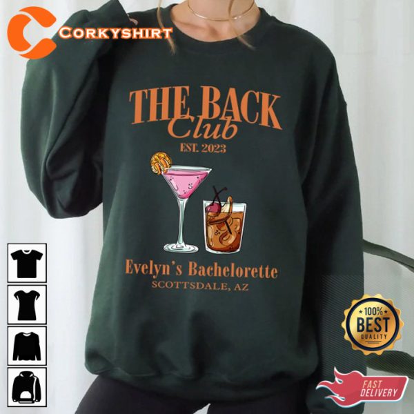 Cocktail Bachelorette Party The Black Club EST 2023 Sweatshirt