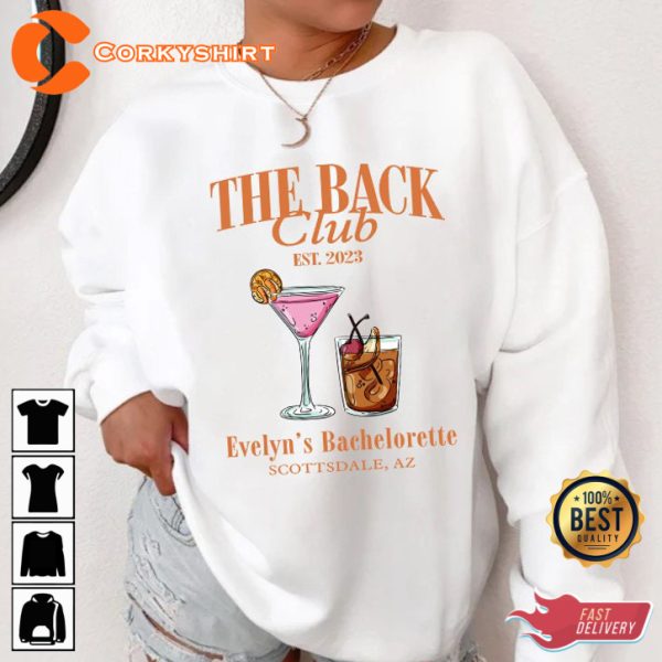 Cocktail Bachelorette Party The Black Club EST 2023 Sweatshirt