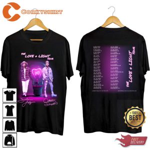 Colton Dixon Jordan Feliz The Love Light Tour 2023 Fanwear Style Fashion T-Shirt