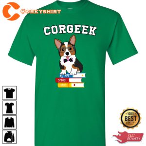 Corgeek Corgi Nap Sploot Balls Trendy Unisex T-Shirt