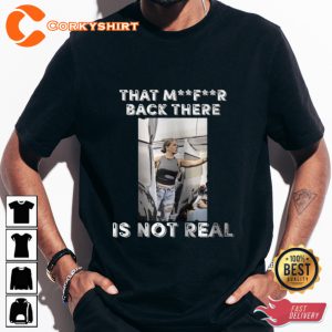 Crazy Airplane Lady That Mf Is Not Real Meme Funny Designed T-shirt