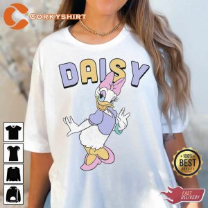 Daisy Elegance Disney Mickey and Friends Simple Portrait T-shirt