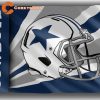 Dallas Cowboys Football Team Helmet Memorable Flag