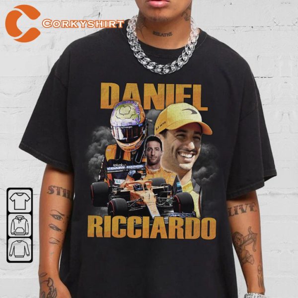 Daniel Ricciardo Racer F1 Speed Demon Formula 1 Sportwear T-Shirt