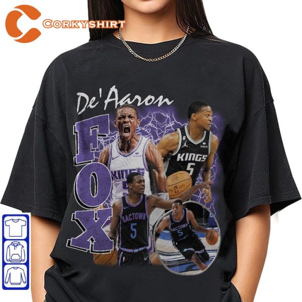 De Aaron Fox Fastbreak Sacramento Kings Basketball Sportwear T-Shirt