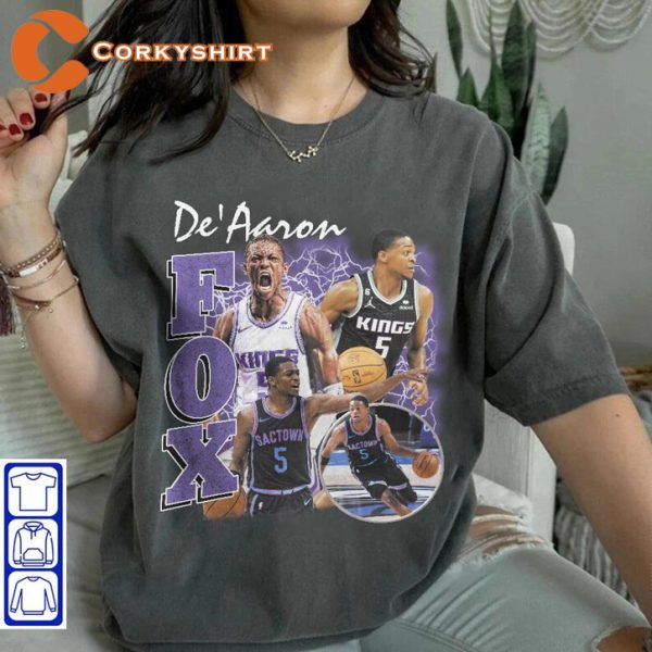 De Aaron Fox Fastbreak Sacramento Kings Basketball Sportwear T-Shirt