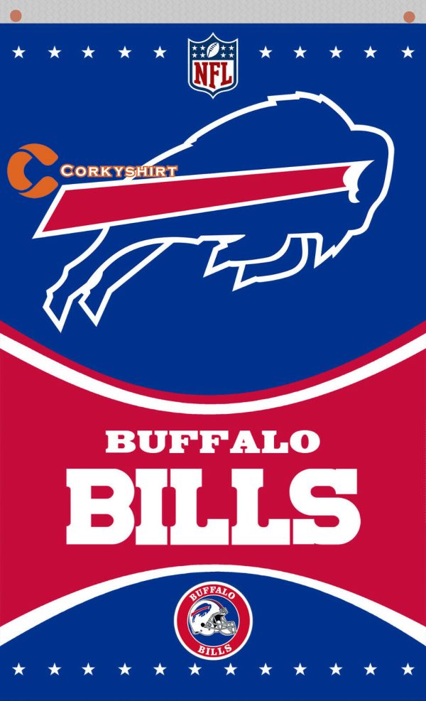 Decor Buffalo Bills Football Team Memorable Flag