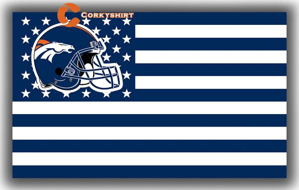 Denver Broncos Football Team Star&Strip Flag