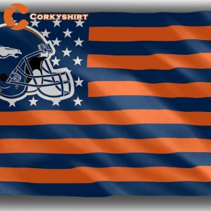 Denver Broncos Football Team Star&Strip Flag 3×5 Banner