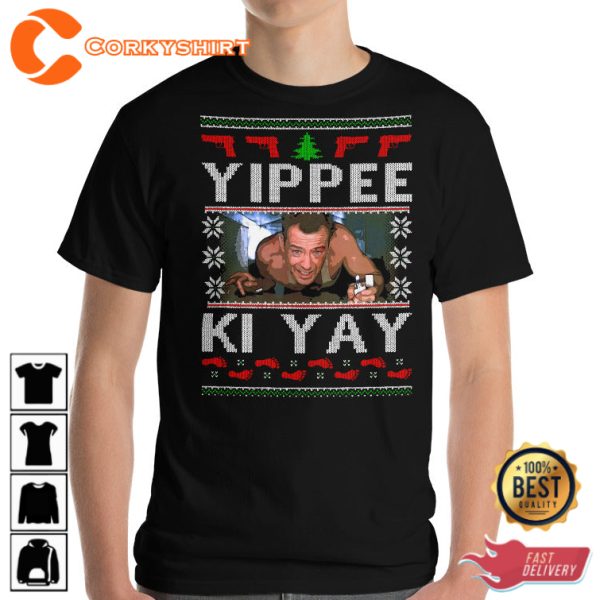 Die Hard Christmas Yippee Ki Yay Trendy Unisex T-Shirt