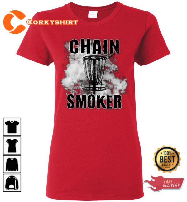 Disc Golf Chain Smoker Trendy Unisex T-Shirt