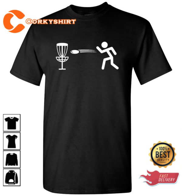Disc Golf Stick Man Trendy Unisex T-Shirt