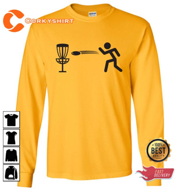 Disc Golf Stick Man Trendy Unisex T-Shirt