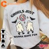 Disco Ghosts Just Wanna Have Fun Horror Halloween Costume Sweatshirt