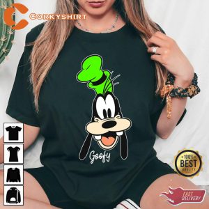 Disney Goofy Big Face Portrait St Patrick Inspired T-shirt