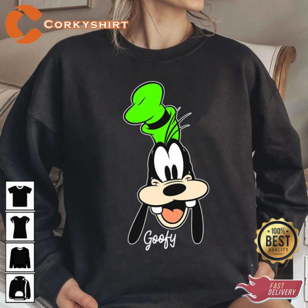 Disney Goofy Big Face Portrait St Patrick Inspired T-shirt