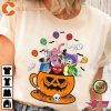 Disney Halloween Inside Out Pumpkin Teacup 6 Emotions T-Shirt