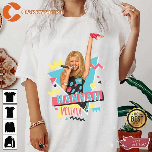 Disney Hannah Montana Miley Cyrus Sitcom Inspired T-Shirt
