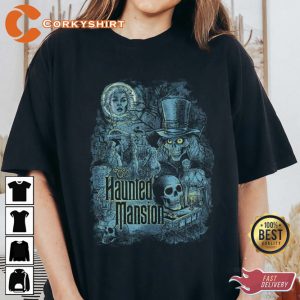 Disney Haunted Mansion Halloween Stretching Room Spooky Inspired T-Shirt